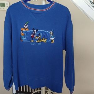 Disney ID Embroidered Sweatshirt Vintage, Blue size M